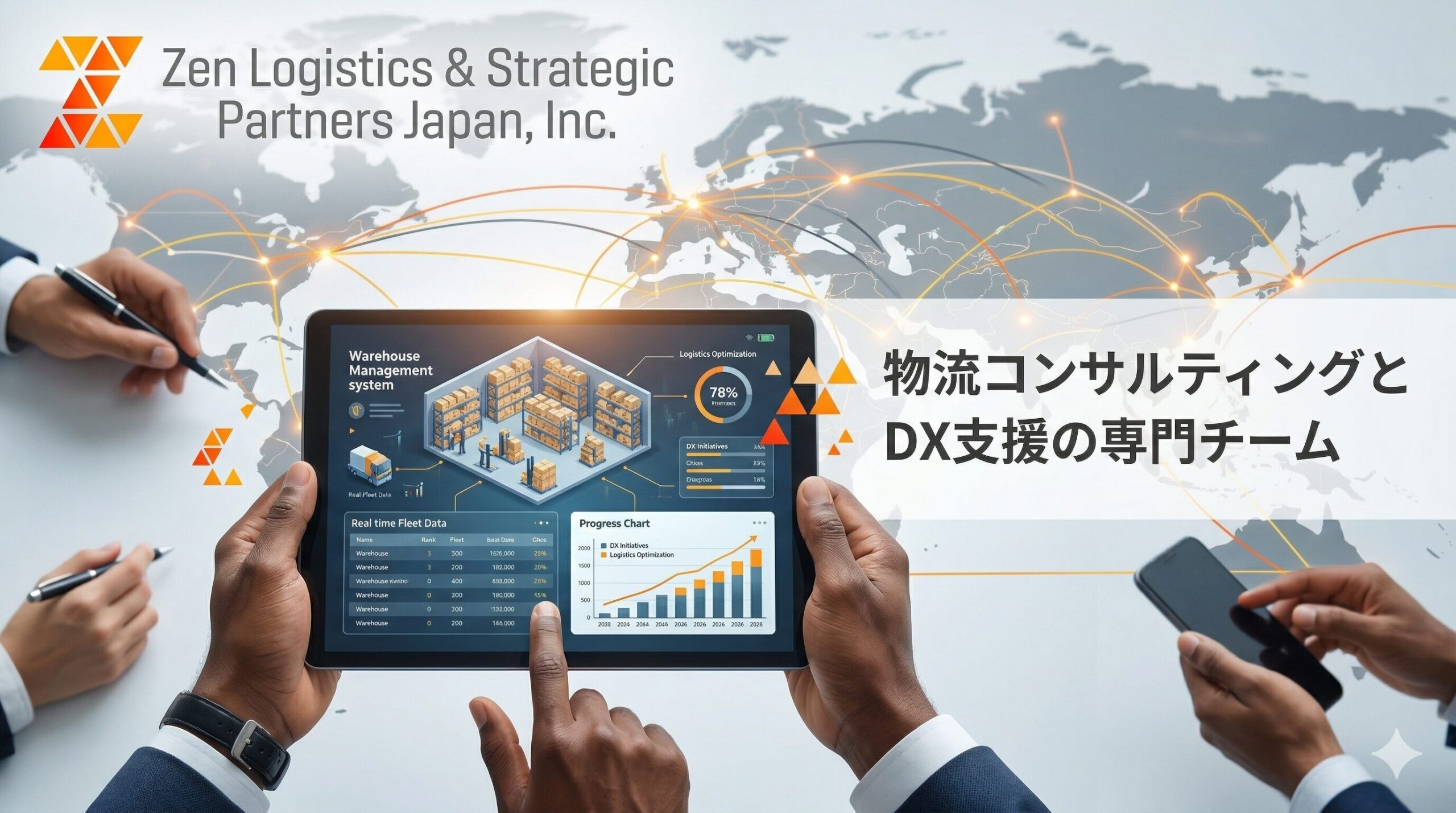 物流コンサルティングとDX支援の専門チームの紹介画像